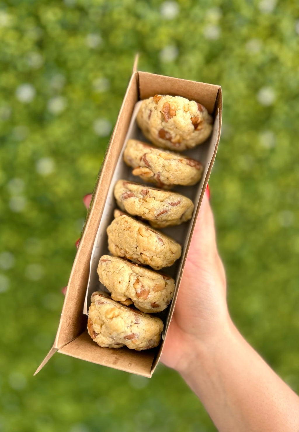 Mini Chocolate Chip Cookie Boxes.