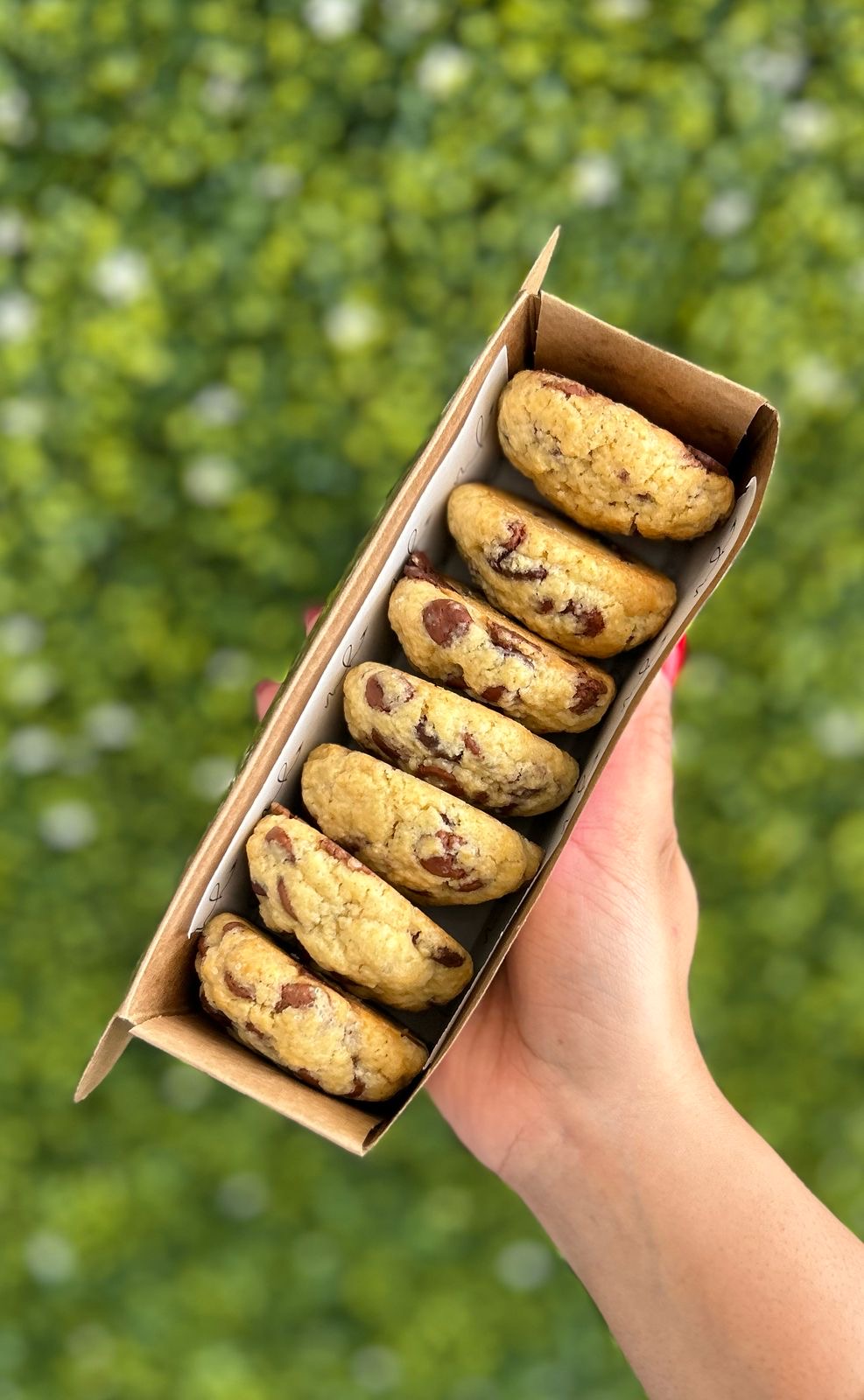 Mini Chocolate Chip Cookie Boxes.