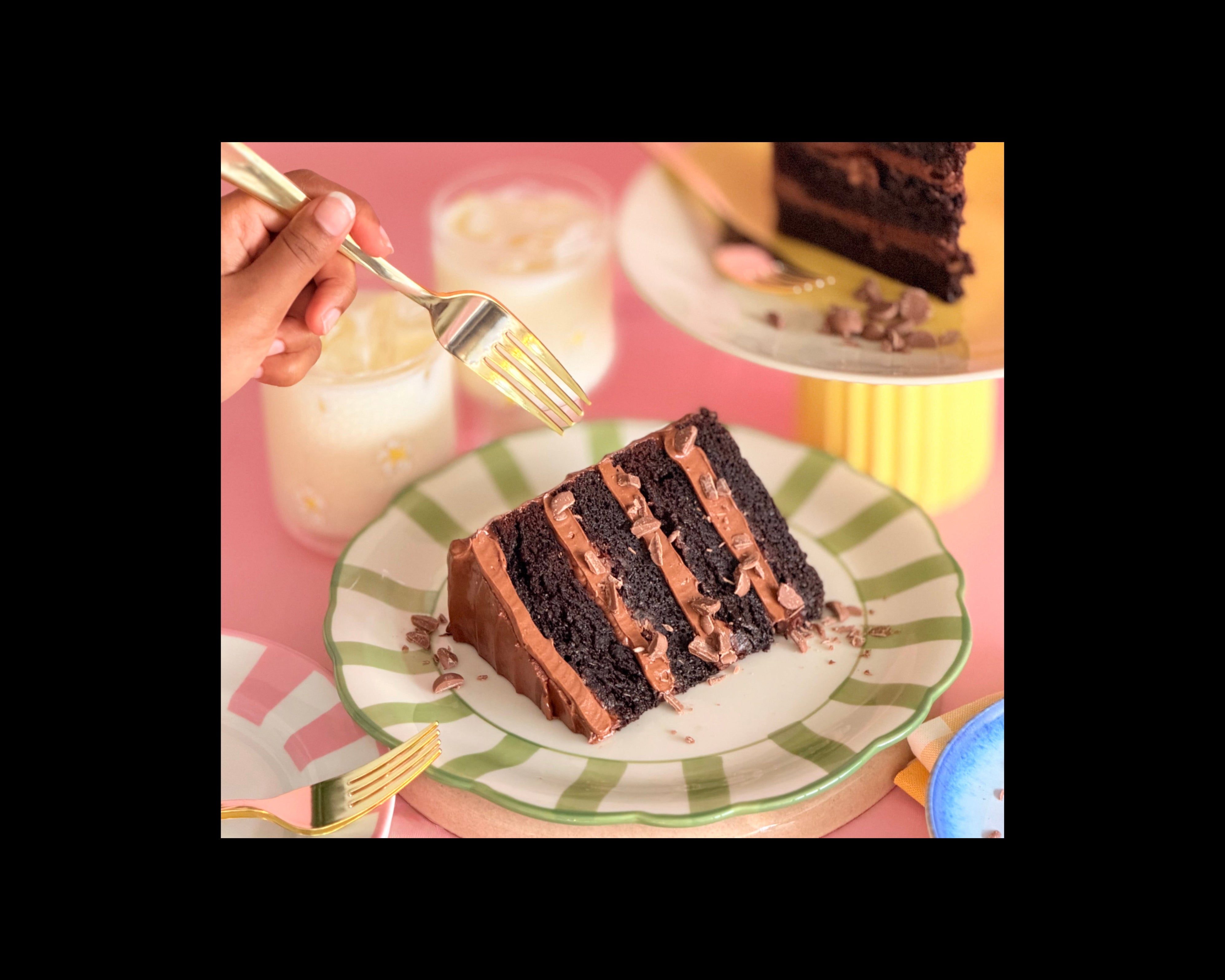 The Best chocolate cake ever- cake slice – Milk&HoneyCakery