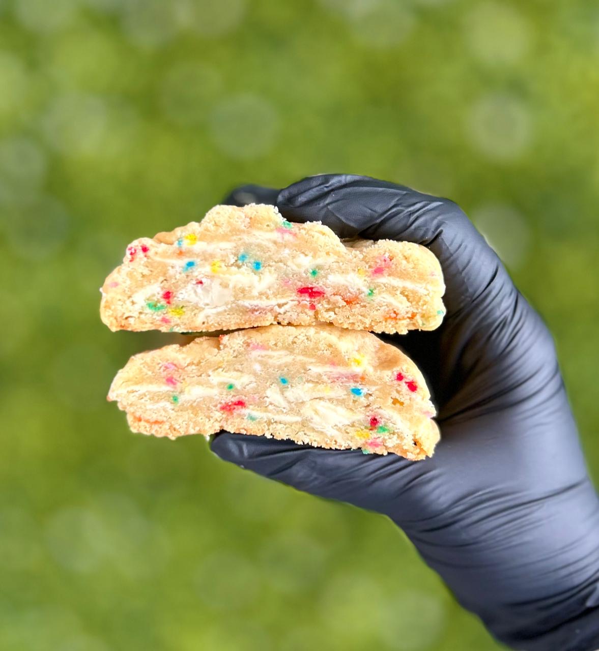 Birthday cake cookie.